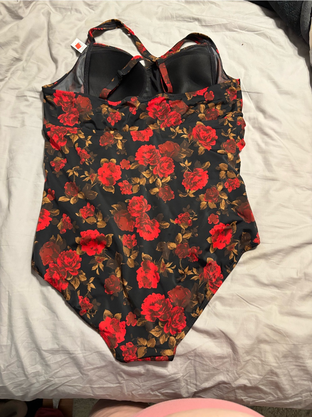 Torrid Black with Red Roses and Gold Leaves - Picture 2 of 5